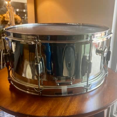 Vintage 1980's-Early 90's Ludwig 6.5x14” Rocker Chrome over wood Snare Drum image 6