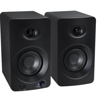 Pair Rockville ASM4 4" Studio Monitor Computer Speakers w/Bluetooth+Riser Stands image 6