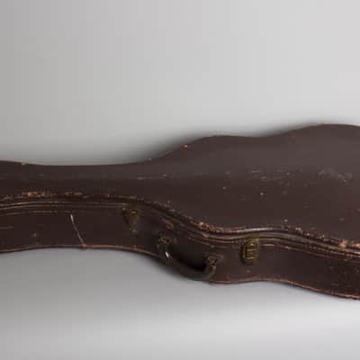Washburn Model 5246 Solo Flat Top Acoustic Guitar, made by Gibson (1938), Period brown hard shell case. image 11