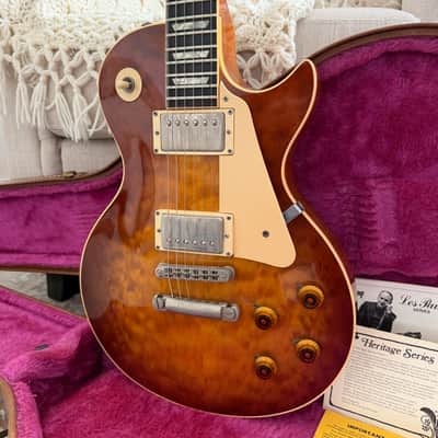 1981 Gibson Heritage Series Les Paul Standard 80 Elite Honey Burst Quilted Maple Top w/OSHC image 22