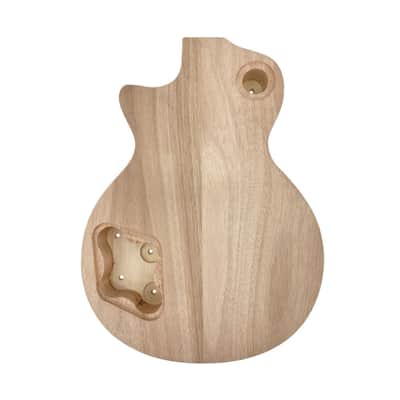 Les Paul Style Electric Guitar Body Flame Maple, Mahogany image 2