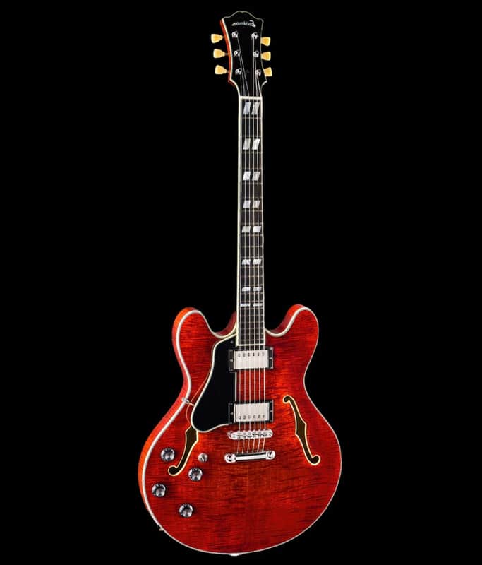 Eastman T486L Semi Hollow Classic Left-Handed Finish Electric Guitar image 1