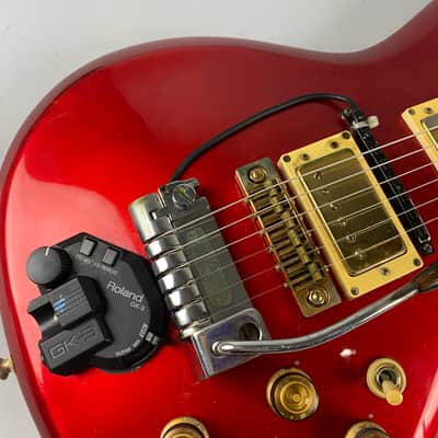 Ibanez Musician - Red @1978 Gold hardware with Roland synth, and Hardshell case.. Tremelo added , but Removable image 11
