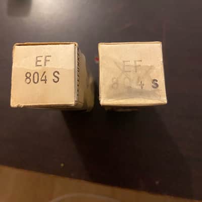 PAIR TELEFUNKEN ◇ EF804S NOS VACUUM TUBES image 2