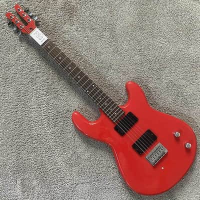 Custom Red Glossy Finish Guitar, Basswood Body, Maple Neck, Rosewood Fingerboard, Silver Hardware image 2