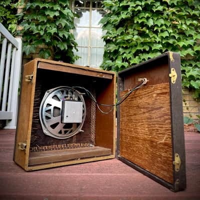 Rotary Connection Mini travel 1x8 guitar speaker cab/cabinet. Vintage 8” 8 ohm 25 watt CTS speaker. Real wood. Switchcraft Jack. 2026 - Tweed/Black Tolex image 8