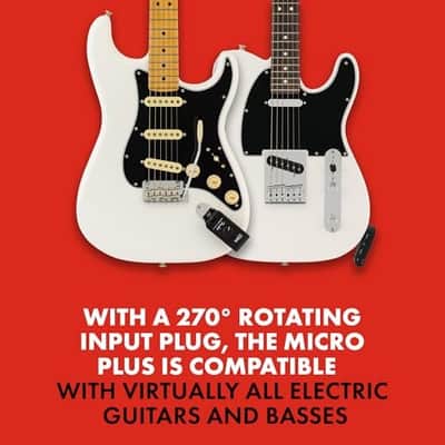 Fender Mustang Micro Plus Headphone Amplifier, Bluetooth Audio Streaming and 50 Amp and Effects Models, with 2-Year Warranty image 7