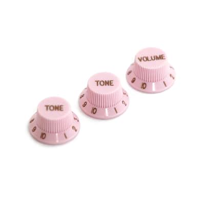 One Volume Two Tone 1V2T Switch Knobs, 3PCS Top Hat Bell Speed Potentiometer Control Knobs Arabic Numerals Scale with 6mm Dia. Shaft Pots for Electric Guitar Bass Replacement Part image 1
