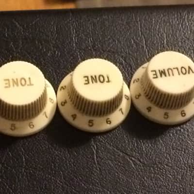 Fender Stratocaster knobs 1962 White image 1