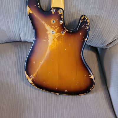 Sandberg Sandberg California II Umbo 4 string Tobacco Sunburst Left Hand s-n 17880 2016 - 3 Tone Burst Hard Core Aged image 3