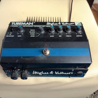Hughes & Kettner Hughes & Kettner TubeMan Mk I + CF100 Guitar Slave – Complete Original Vintage Tube Rig 90is - blue image 9