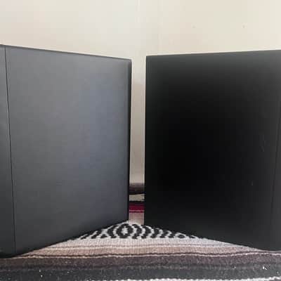 Pair of JBL LSR305 2-way active studio monitor speakers 5inch, 3 series, 2010’s, black with extras image 10
