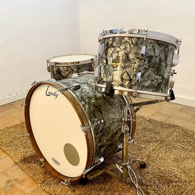 Leedy&ludwig Drumset 1951-1954 Black diamond pearl image 2