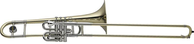 Levante Bb Superbone 3 Pistons And Trombone Slide W Case Gold Lacquer Lv-tb4955 2 Year Warranty 2 Year Warranty image 1
