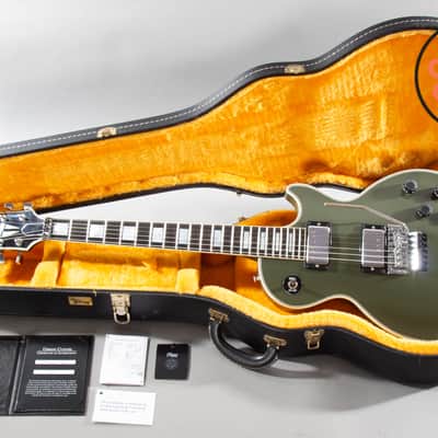 2022 Gibson Custom Shop Les Paul Custom Axcess Floyd Rose Olive Drab w/ OHSC + COA image 2