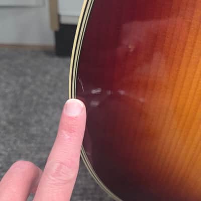 Yamaha FG-TA TransAcoustic Dreadnought 2010s - Brown Sunburst image 10