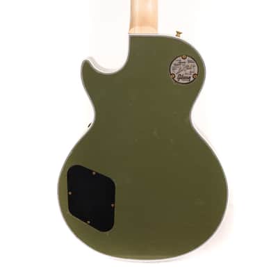 Gibson Custom Shop Les Paul Custom Made 2 Measure Olive Drab Maple Neck Murphy Lab Light Aged image 6