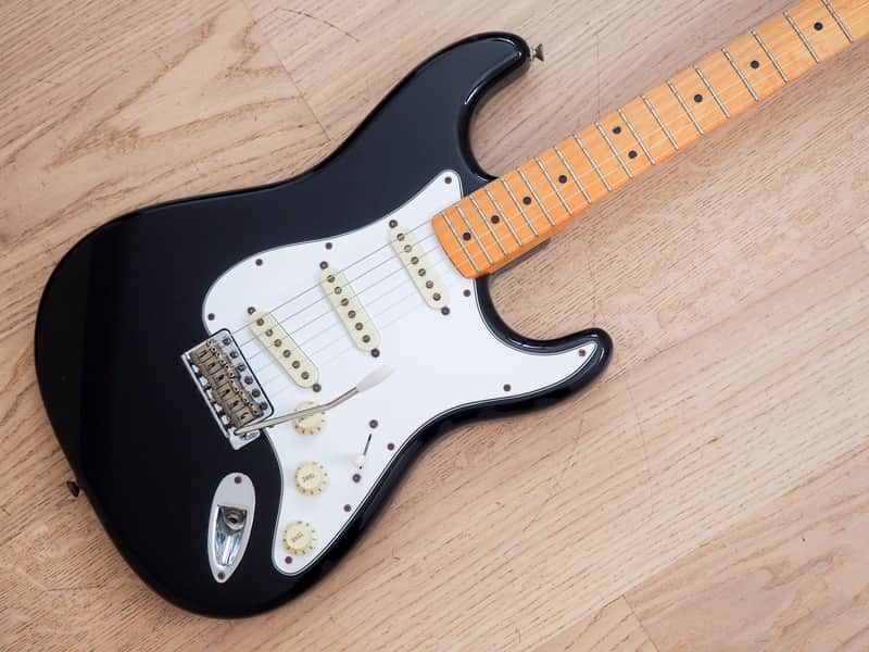 2007 Fender Jimi Hendrix Stratocaster Electric Guitar Black MIM w