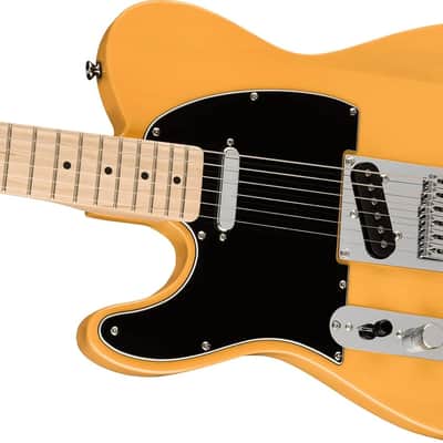 Squier Affinity Series Telecaster Electric Guitar, with 2-Year Warranty, Butterscotch Blonde, Maple Fingerboard, Left-Handed image 4