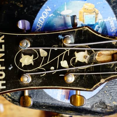 Hofner 5000/1B Super Beatle Bass Guitar 1970s Natural Maple image 14