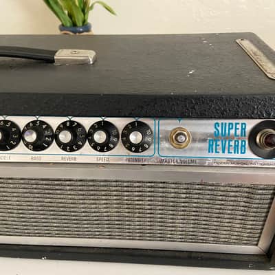 Vintage Fender Super Reverb Tube Amp Head – Silverface w/ Reverb & Tremolo image 5