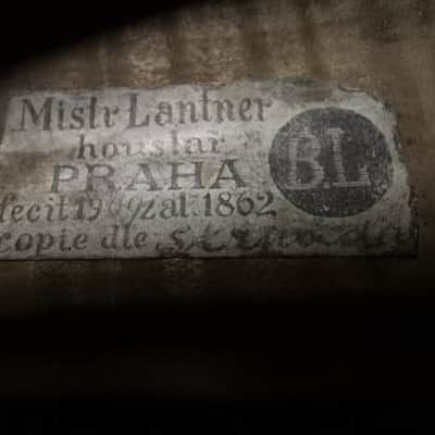 Antique violin. Bohuslav Lanter. Bohuslav Lantner 1910 - Natural Varnish image 4