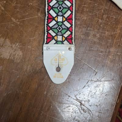 Ace Stained Glass Guitar Strap Vintage 1960s image 2