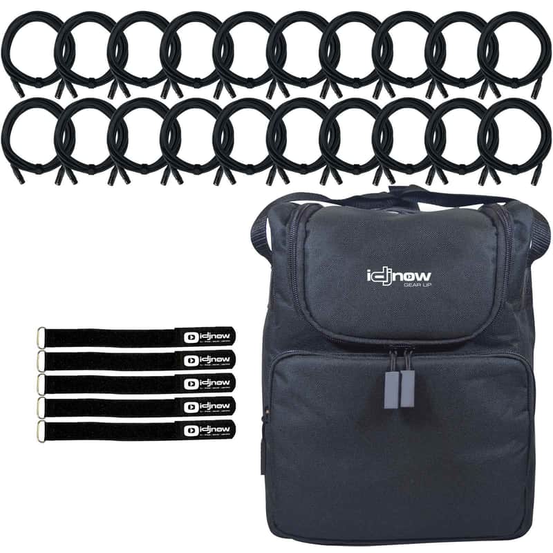 20 Pack 25 Foot ft 3 Pin DMX Male Female 512 Light Lighting Data Transfer Cable image 1