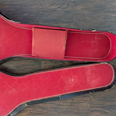 1963-65 Gibson SG Jr. Guitar Chipboard Case - Red Felt Lined, Original image 14