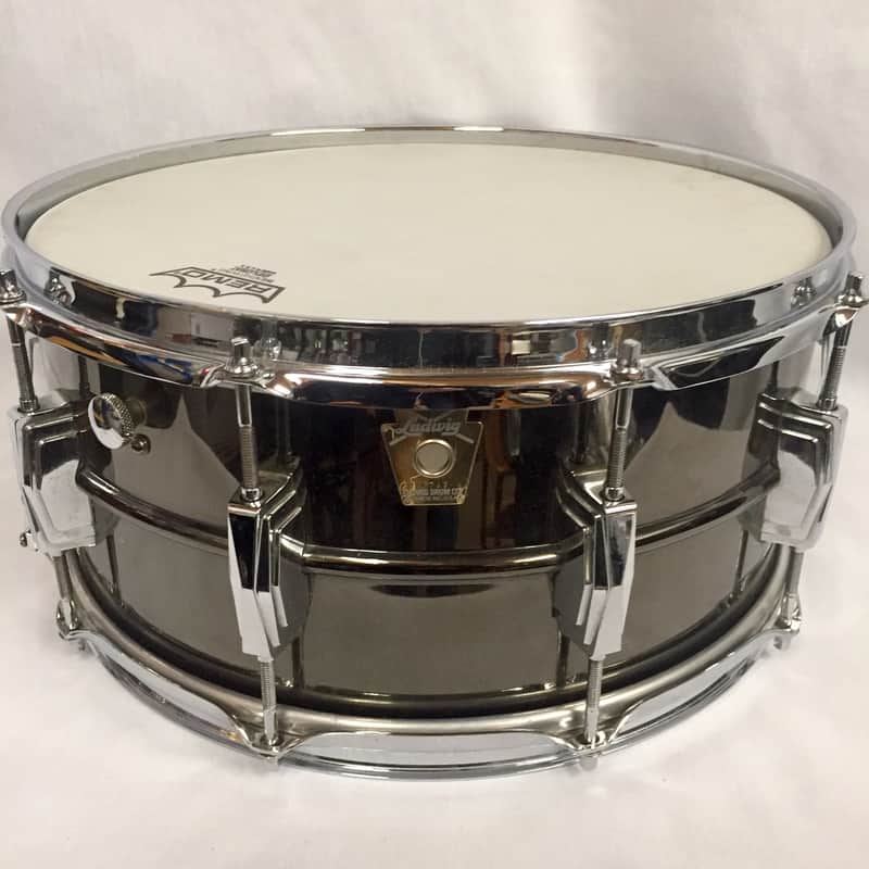 Ludwig LB417 Black Beauty 6.5x14" Bronze Snare Drum 1988 - 1992 image 2