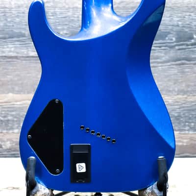 Jackson X Series Soloist Arch Top SLAT7 MS Metallic Blue Electric Guitar w/Bag image 4