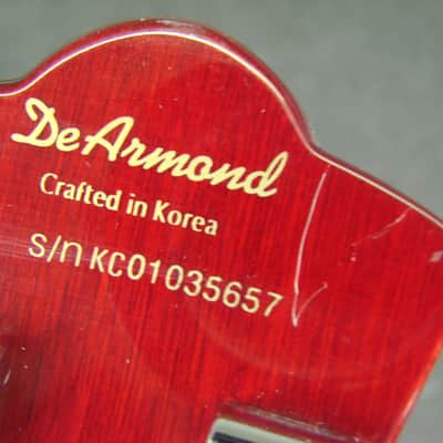 DeArmond M-72 Bluesbird Trans Red Finish Electric Guitar USA Pickups image 9