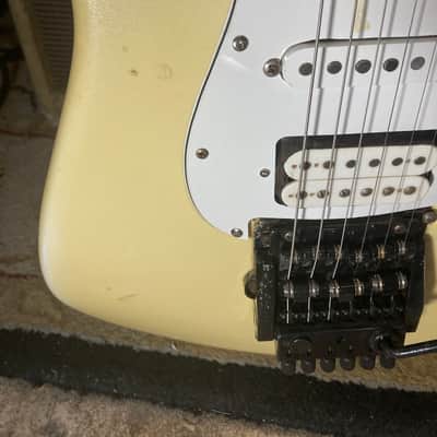Charvel Model 3A MODDED Washburn Wonderbar , Vintage Duncan JB Double White MIJ c. 1987 - Faded Pearl White Sparkle image 7
