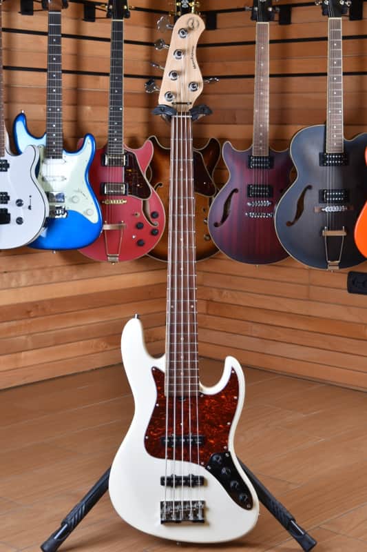 Sadowsky MetroExpress 21 Fret Vintage 5 Jazz Bass Solid Olympic White image 1