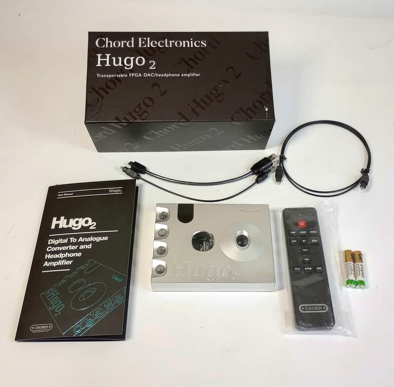 NEEDS BATTERIES Chord Hugo 2 DAC Headphone Amp - Silver - In Box READ