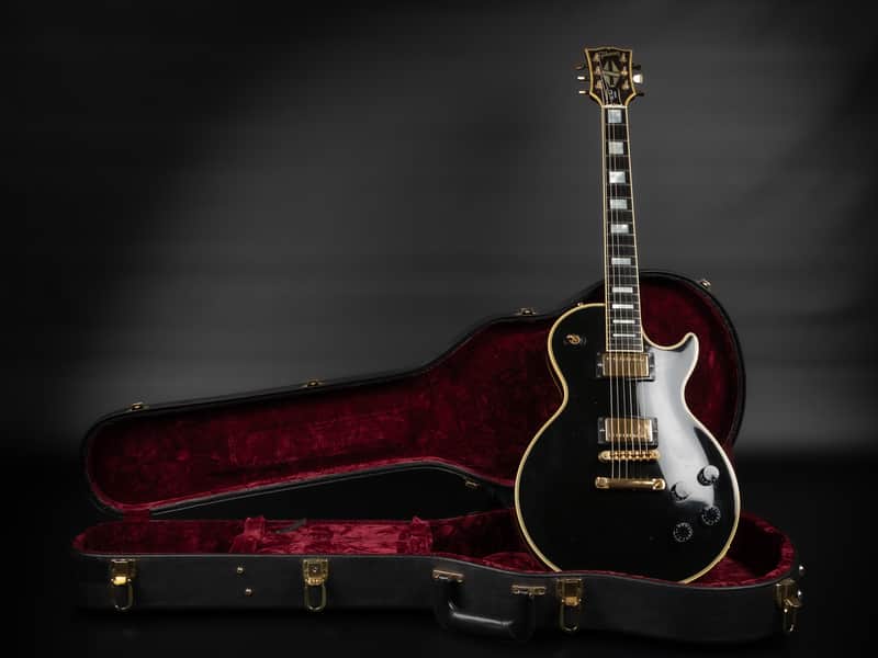 1989 Gibson Les Paul Custom - Ebony | USA Vintage Post Norlin Good Wood Era Bill Lawrence Humbucker HB-R/HB-L Humbucker Pickups Gold Hardware | Case image 1