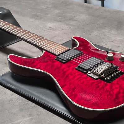 Schecter C-1 Hellraiser FR Floyd Rose AAA Quilt Top HH Super Strat 24 Fret C1 Pro Guitar image 2