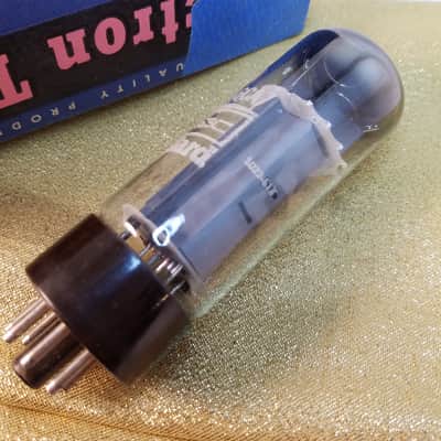 Mullard 1% Tight Matched Pair (2) EL34 6CA7 dual getter tNOS AT1000 TESTED Vacuum Tubes Blackburn Xf2 brown base Power Pentode 1962-1968 image 20