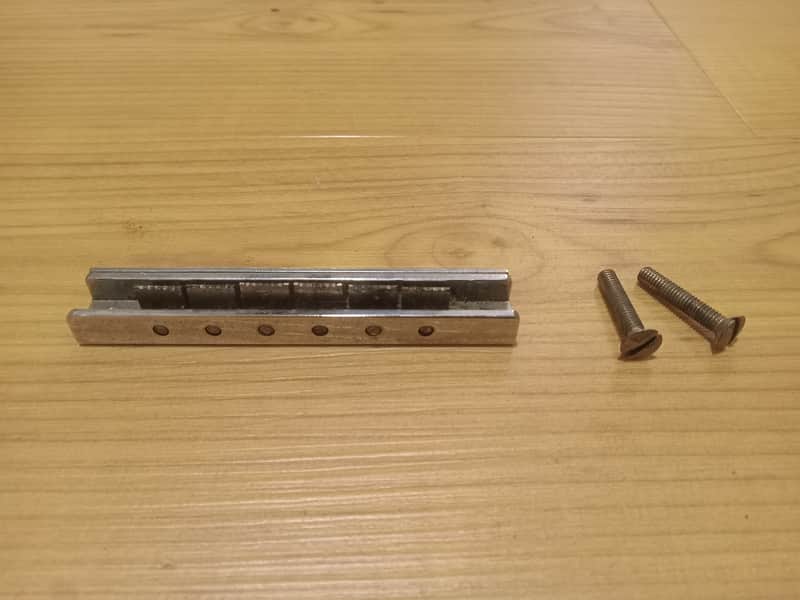 Vintage 1960's Hofner Guitar Bridge w/ Adjustment Screw Studs! Rare, Original Parts! image 1