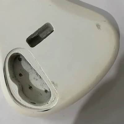 White DIY Project Bass Guitar Body image 6