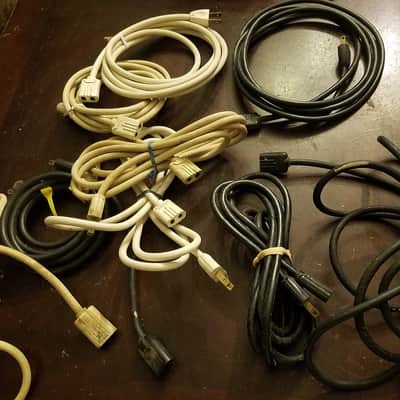 Phalo etc. Ampex Wollensak Power Cord Electric Cable 1958 - White Black image 3
