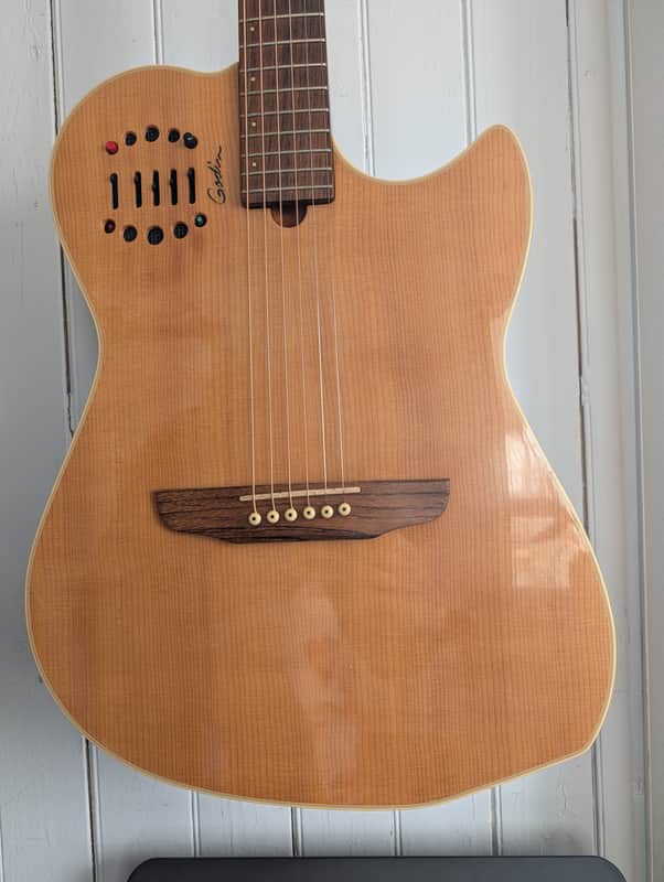Godin Multiac Steel Duet Ambiance Sunburst | Reverb Canada