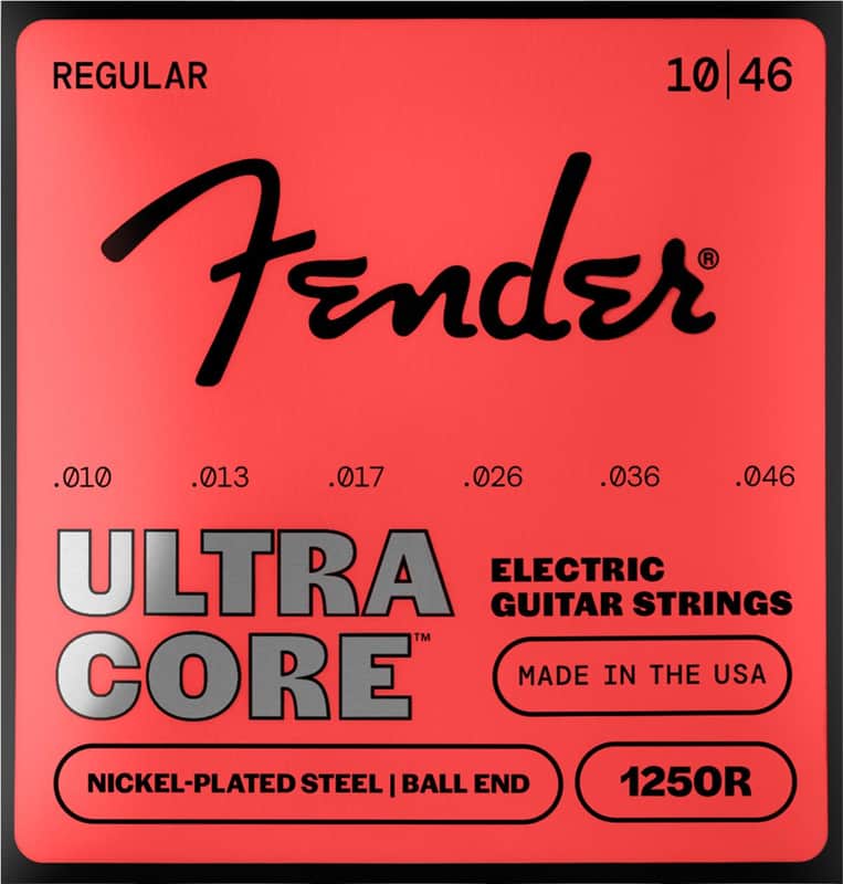 Fender 1250R UltraCore Nickel Plated Steel Ball End Electric Guitar Strings - Regular (10 - 46) image 1