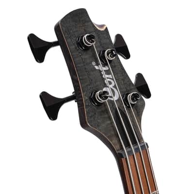 Cort Artisan B4 Element Open Pore Trans Black 4 String Bass Bartolini MK-1 image 8