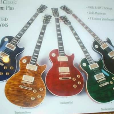 1996 Limited Edition Factory Aniline Dye Top Gibson Les Paul Classic Premium Plus Trans Red, r0 killer! image 23