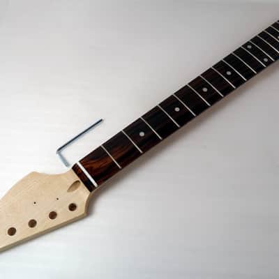 Guitar Neck NEW Style Headstock 25.5" Scale 22 Fret Maple Rosewood It's a Nice One image 2
