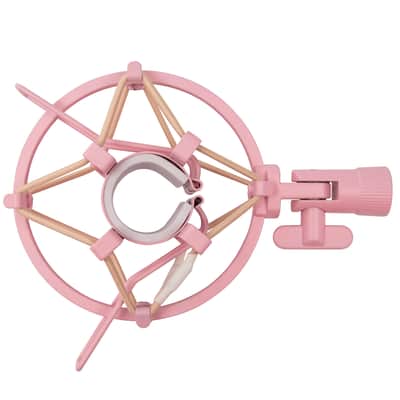 Focus Pro Audio Shock Mount for Samson Q2U Microphone (Pink) image 3