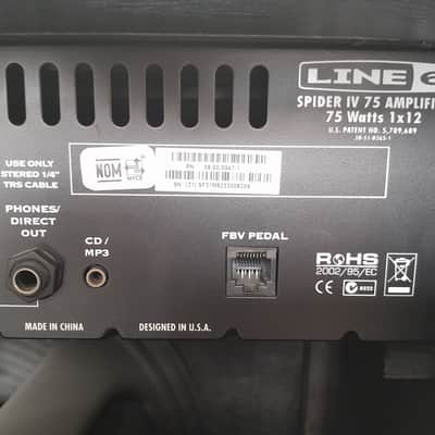 Line 6 Spider IV 75 75-Watt 1x12" Digital Modeling Guitar Combo 2009 - 2016 - Black image 3