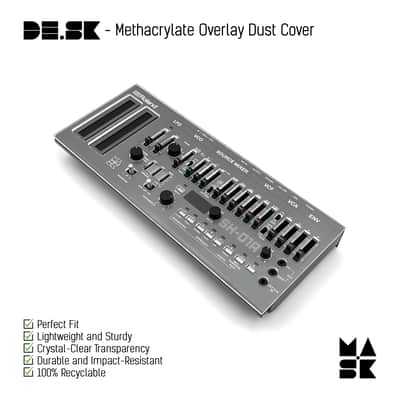 Protective Methacrylate Overlay Dust Cover for Roland SH-01A Boutique Series