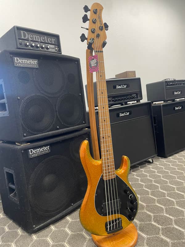 Ernie Ball Music Man DarkRay - Gold Bar - 5 String Electric Bass *AUTHORIZED DEALER image 1
